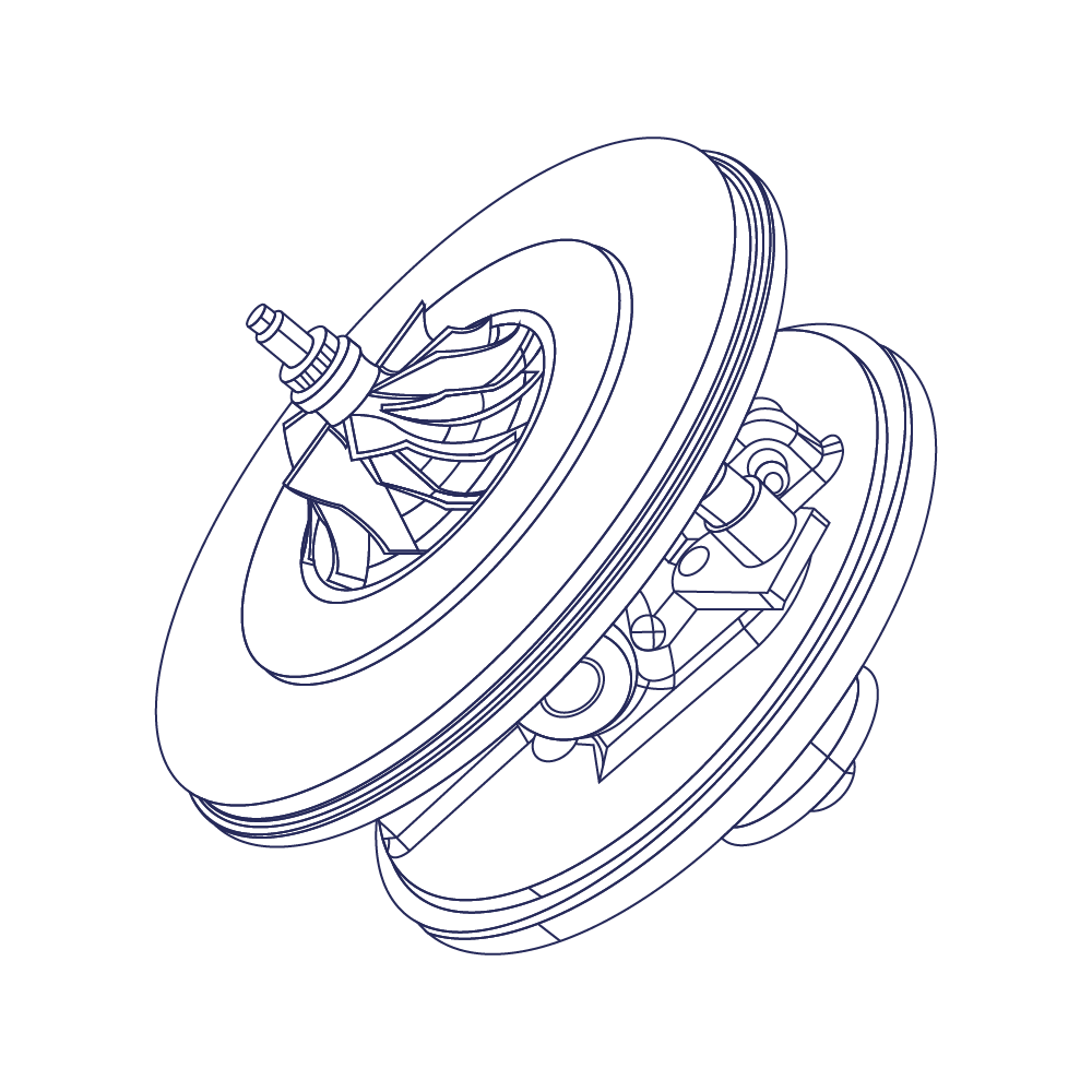 A/M CHRA COMPATIBLE WITH 54399700088
 1000-0012 R2SKP39 