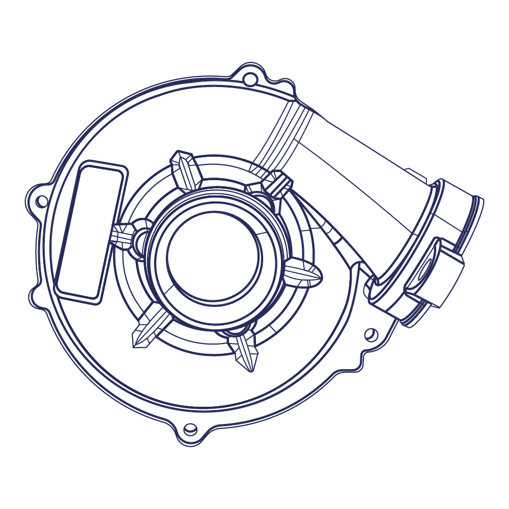 761178 1761181 GTDI12V turbine housing