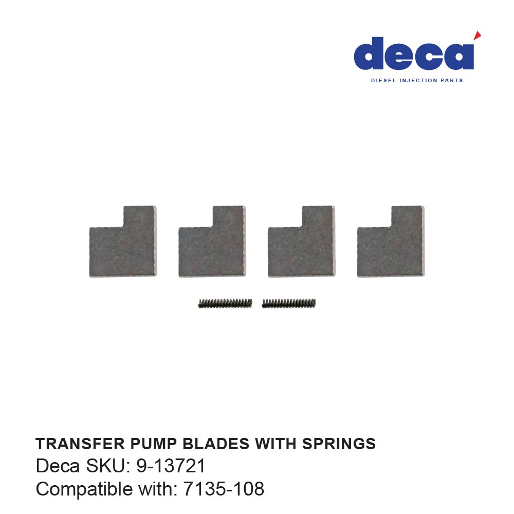 7135-108 DP210 TRANSFER PUMP BLADES WITH SPRINGS